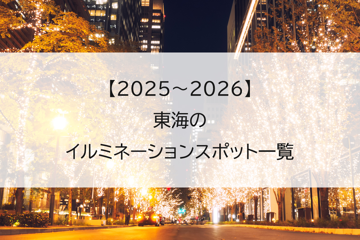 【2025】東海のイルミネーションスポット一覧